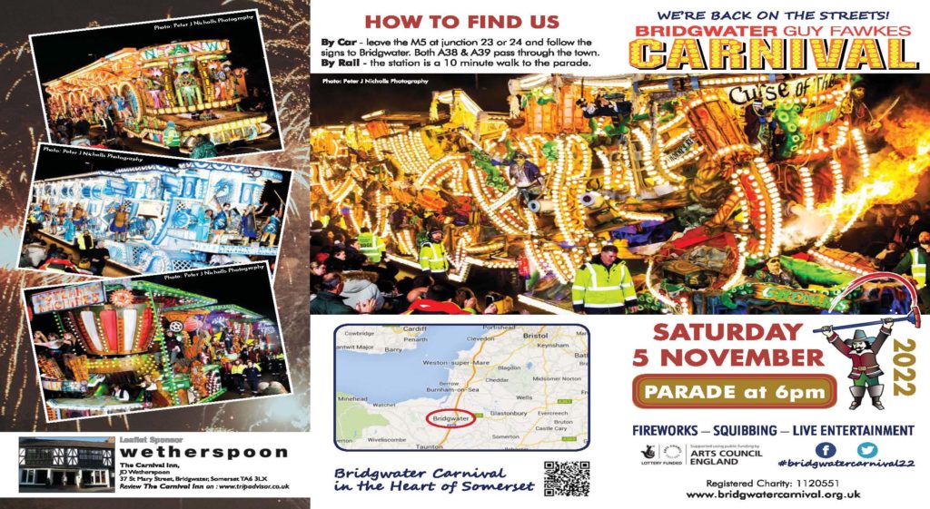 Help us to tell the world Bridgwater Guy Fawkes Carnival is back